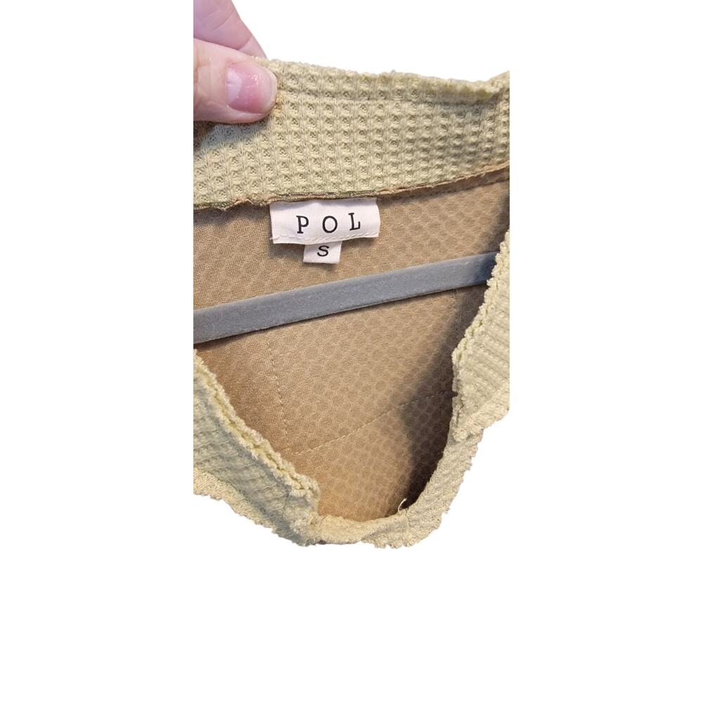 POL patchwork waffle knit top oversized small - image 2